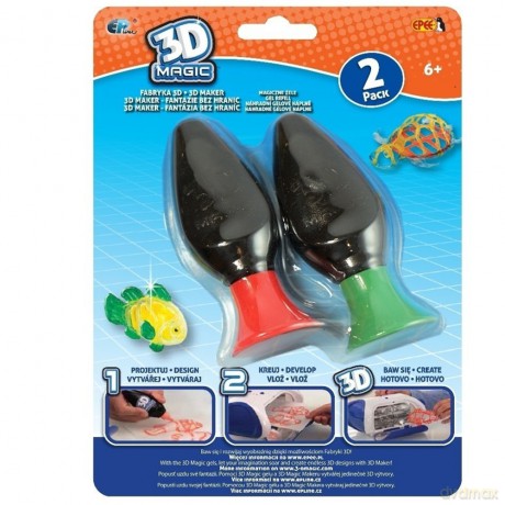 3D Magic - Fabryka 3D - magiczne żele 2-pack, mix