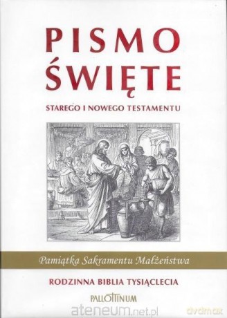 Biblia Tysiąclecia rodzinna biała (ślub) [KSIĄŻKA]