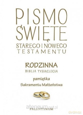 Biblia Tysiąclecia rodzinna czerwona (ślub) [KSIĄŻKA]