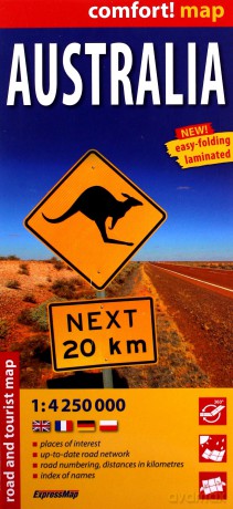 Comfort! map Australia 1:4 250 000