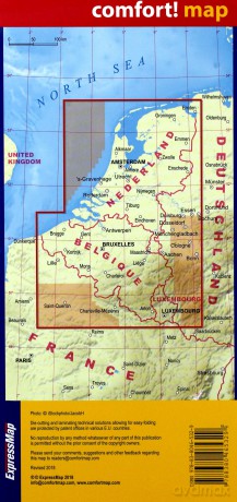 Comfort! map Benelux 1:500 000