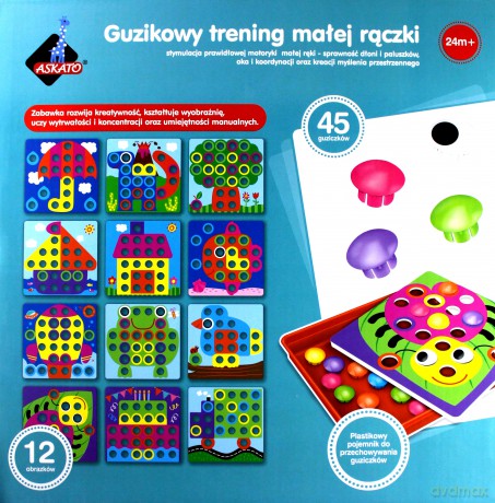 Guzikowy trenig małej rączki