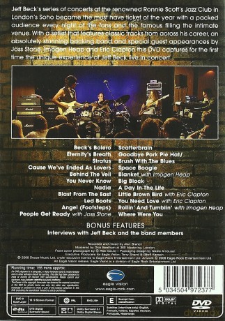 Jeff Beck: Performing This Week... Live At Ronnie Scott's [DVD]