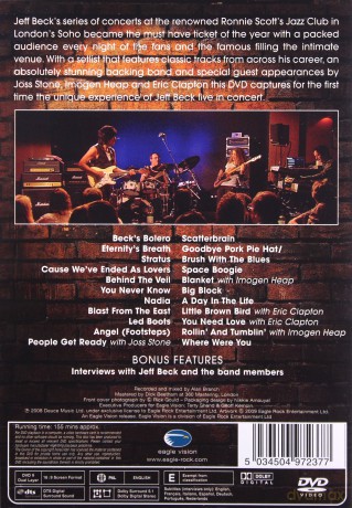 Jeff Beck: Performing This Week... Live At Ronnie Scott's [DVD]