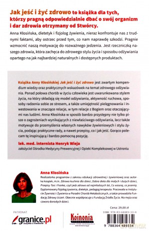 Jak jeść i żyć zdrowo - Anna Kłosińska [KSIĄŻKA]