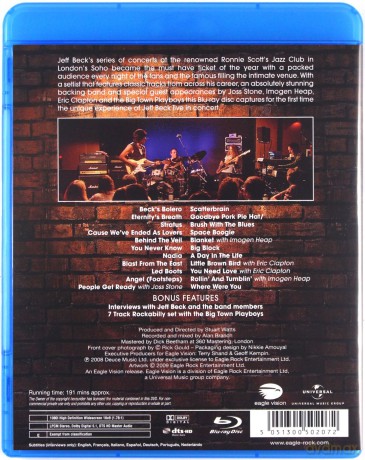 Jeff Beck: Performing This Week...Live At Ronnie Scotts [Blu-Ray]