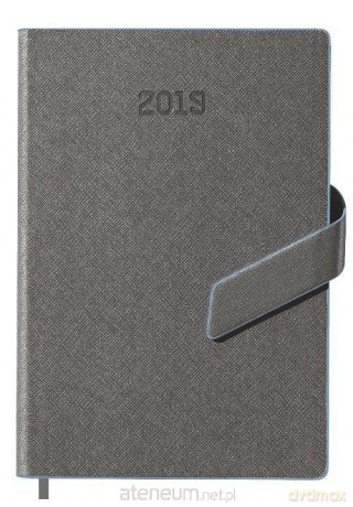 Kalendarz 2019 książkowy A5 szary [KALENDARZ]