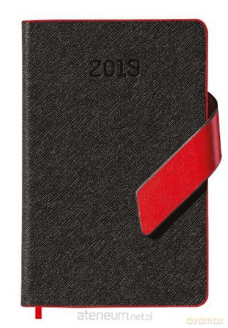 Kalendarz 2019 książkowy A6 czarny [KALENDARZ]