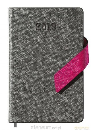 Kalendarz 2019 książkowy A6 szary [KALENDARZ]