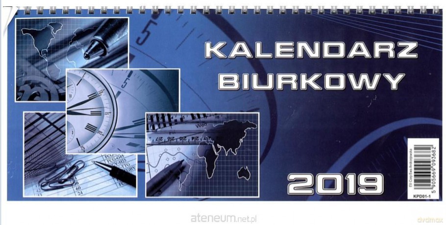 Kalendarz biurkowy 2019 poziom duży [KALENDARZ]