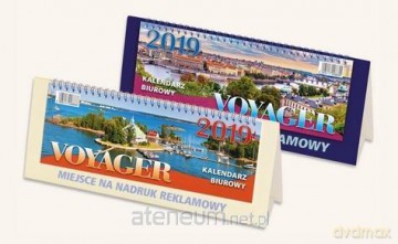 Kalendarz biurowy 2019 Voyager granatowy mix [KALENDARZ]
