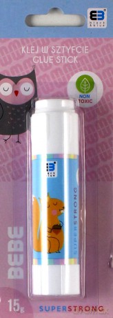 Klej w sztyfcie 15 g BB Kids różowy