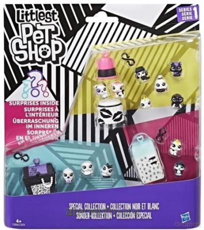 Littlest Pet Shop Black&White zestaw 3 [FIGURKA]