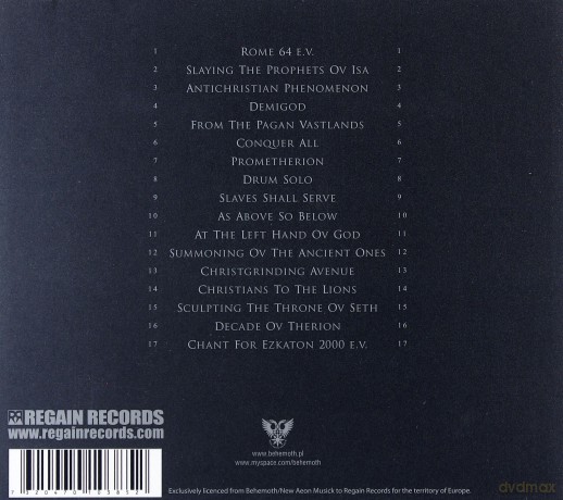 Behemoth: At The Arena Ov Aion-Live Apostasy (digipack) [CD]