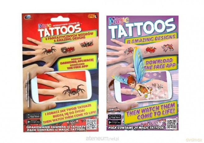 Magic Tattoos - Interaktywne tatuaże 3D, mix