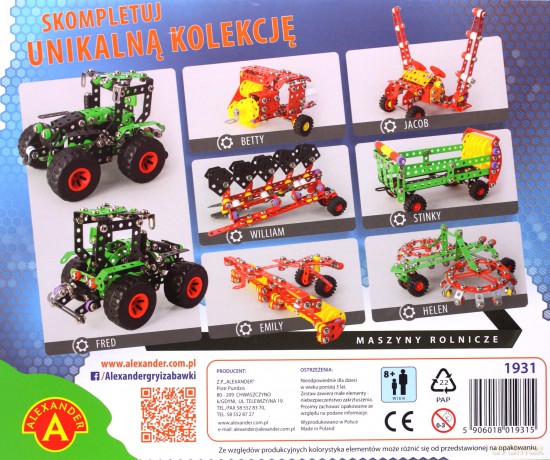 Mały konstruktor Maszyny Rolnicze - Helen