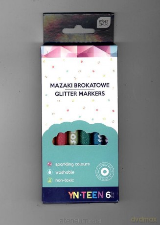 Mazaki brokatowe 6 kolorów Yn Teen
