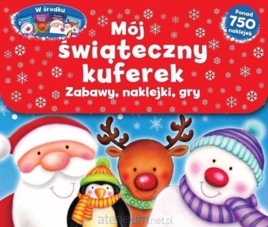 Mój świąteczny kuferek Zabawy, naklejki, gry [KSIĄŻKA]
