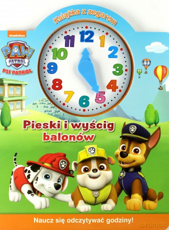 Psi Patrol. Książka z zegarem. Pieski i wyścig [KSIĄŻKA]