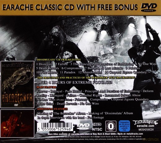 The Berzerker: Dissimulate Limited Edition [CD]+[DVD]