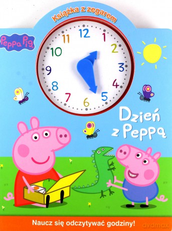 Świnka Peppa. Książka z zegarem. Dzień z Peppą [KSIĄŻKA]