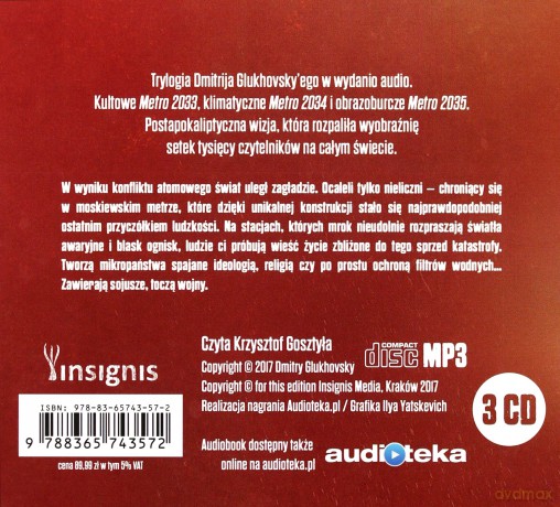 Trylogia: Metro 2033/2034/2035 [AUDIOBOOK]