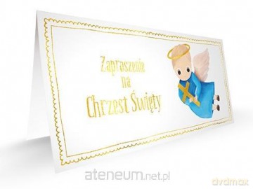 Zaproszenie - Chrzest chłopiec (5 szt.)