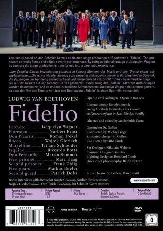 Wagner & Ernst & Trekel & Gierlach & Schneider & Botta & Summer & Chor Des Theaters St. Gallen & Opernchor St. Gallen & Sinfonieorchester St. Gallen & Tausk: Euroarts - Ludwig Van Beethoven: Fidelio - Opera St. Gallen - Staged By Jan Schmidt-Garre [2DVD]