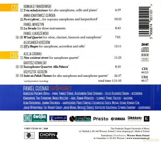 Paweł Gusnar: Paweł Gusnar Saxophone Varie vol. 3 [2CD]