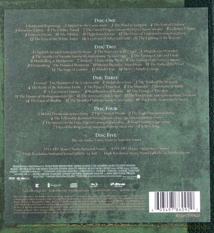 The Lord Of The Rings: The Return Of The King - The Complete Recordings soundtrack (Władca pierścieni: Powrót króla) (Howard Shore) [4CD]+[Blu-Ray]