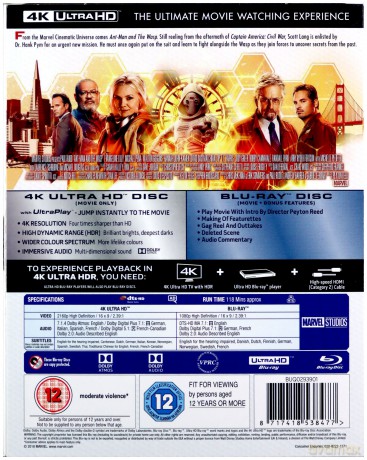 Ant-Man and the Wasp (Ant-Man i Osa) [Blu-Ray 4K]+[Blu-Ray]