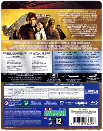 Solo: A Star Wars Story (Han Solo: Gwiezdne wojny - historie) (steelbook) [Blu-Ray 4K]+[2xBlu-Ray]