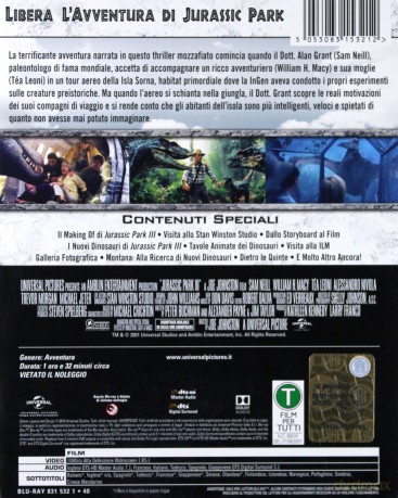Jurassic Park 3 (Park Jurajski 3) (steelbook) [Blu-Ray]
