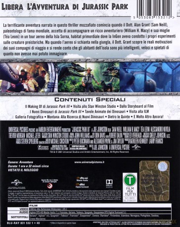 Jurassic Park 3 (Park Jurajski 3) (steelbook) [Blu-Ray]