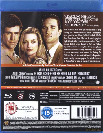 Tequila Sunrise [Blu-Ray]