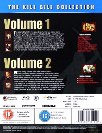 Kill Bill: vol. 1 & 2 [Blu-Ray]