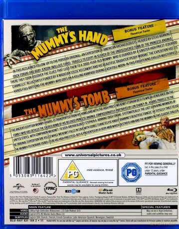 The Mummy's Hand / The Mummy's Tomb [Blu-Ray]
