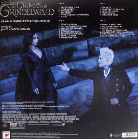 Fantastic Beasts: The Crimes of Grindelwald soundtrack (James Newton Howard) [2xWinyl]