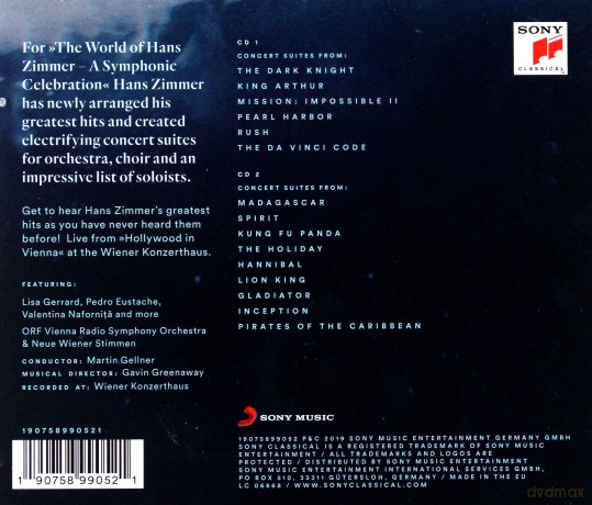 Hans Zimmer: The World of Hans Zimmer - A Symphonic Celebration [2CD]