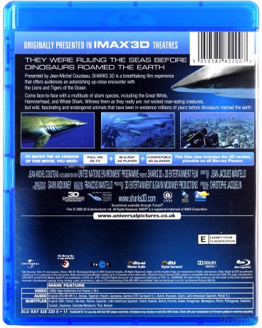 Sharks [Blu-Ray 3D]