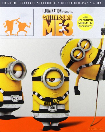 Despicable Me 3 (Gru, Dru i Minionki) (steelbook) [Blu-Ray]+[DVD]