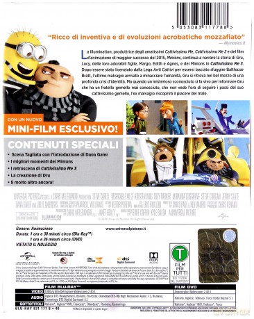 Despicable Me 3 (Gru, Dru i Minionki) (steelbook) [Blu-Ray]+[DVD]