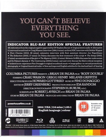 Body Double (Świadek mimo woli) [Blu-Ray]