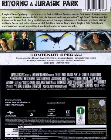 The Lost World: Jurassic Park (Zaginiony Świat: Jurassic Park) (steelbook) [Blu-Ray]