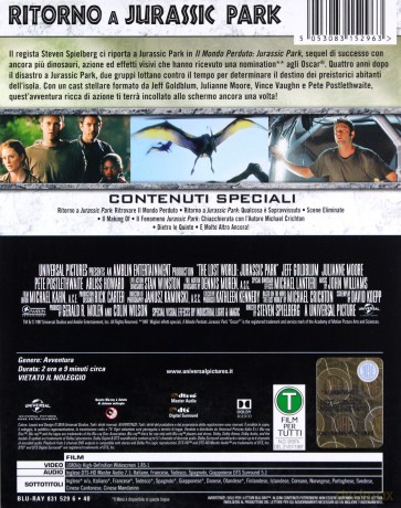 The Lost World: Jurassic Park (Zaginiony Świat: Jurassic Park) (steelbook) [Blu-Ray]