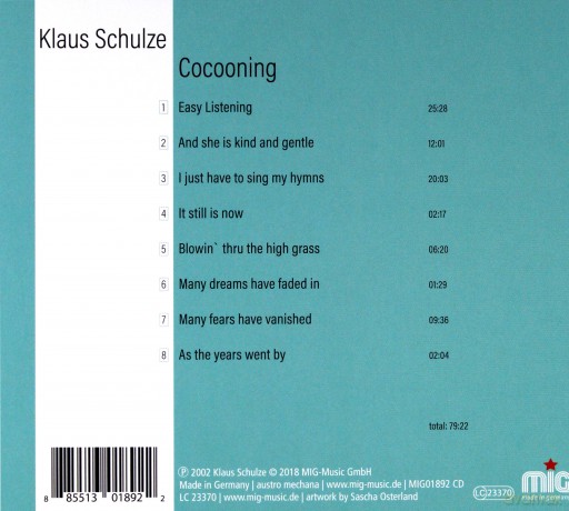Klaus Schulze: Cocooning [CD]