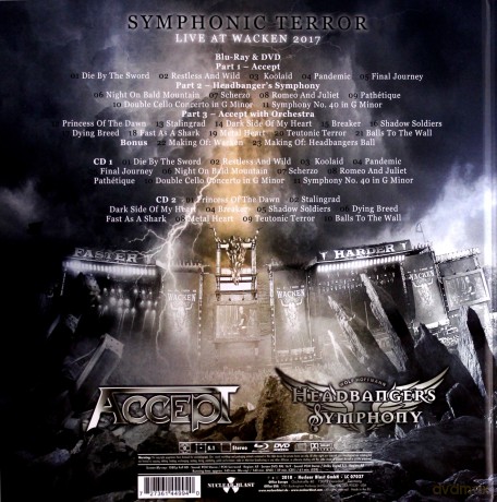 Accept: Symphonic Terror - Live At Wacken 2017 (earbook) [Blu-Ray]+[DVD]+[2CD]
