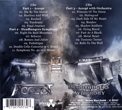 Accept: Symphonic Terror - Live At Wacken 2017 (digipack) [2CD]