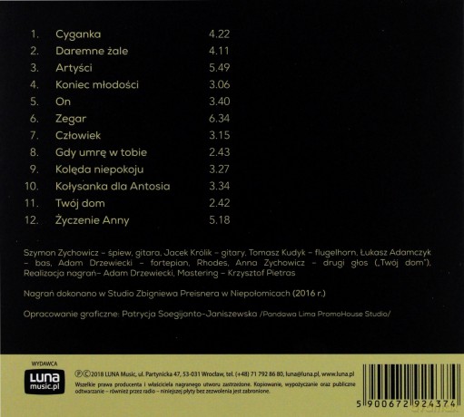 Szymon Zychowicz: Lalilu (digipack) [CD]