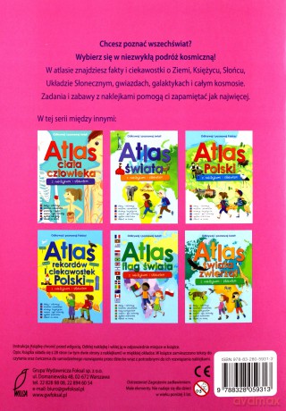 Atlas Kosmosu z naklejkami i plakatem [KSIĄŻKA]+[PLAKAT]